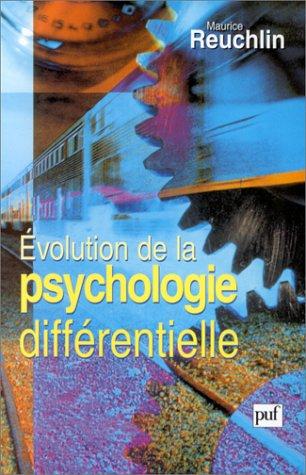 Cover for Évolution de la psychologie différentielle