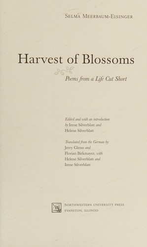 Cover for Harvest of blossoms