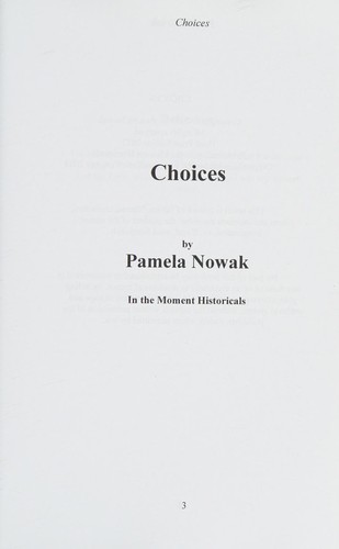 Cover for Choices