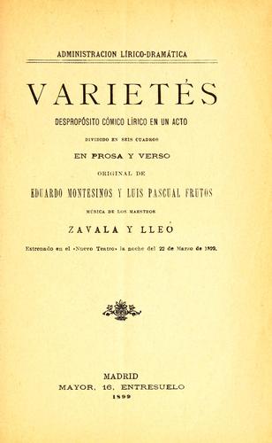 Cover for Varietés