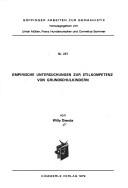 Cover for Empirische Untersuchungen zur Stilkompetenz von Grundschulkindern