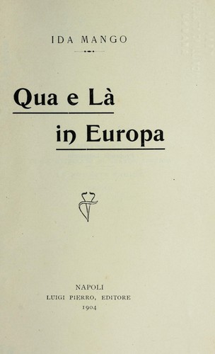 Cover for Qua e Là in Europa