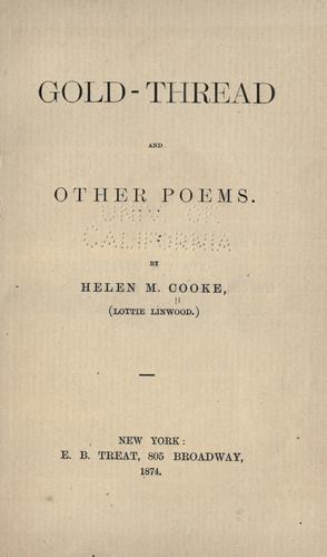 Cover for Gold-thread
