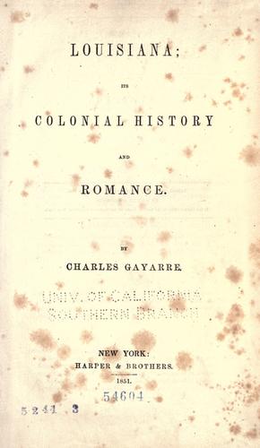 Cover for Louisiana