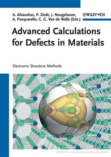 Cover for Advanced calculations for defects in materials