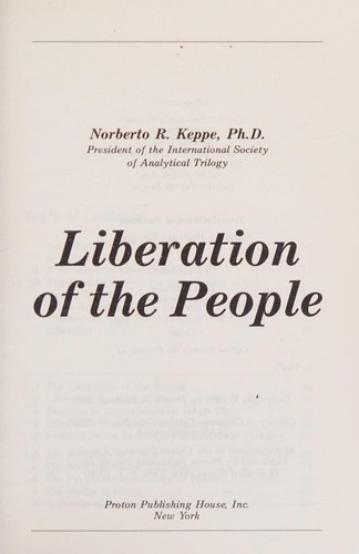 Cover for Liberation of the people
