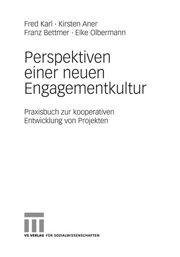 Cover for Perspektiven einer neuen Engagementkultur