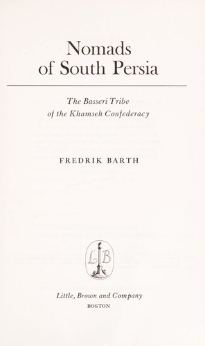 Cover for Nomads of South Persia