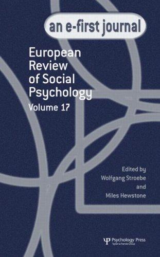 Cover for European Review of Social Psychology, Vol 17