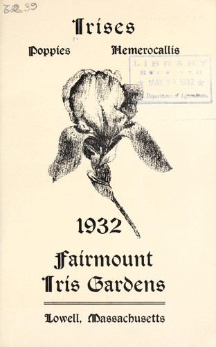 Cover for Irises, poppies, hemerocallis, 1932