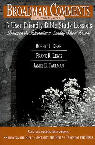 Cover for Broadman Comments