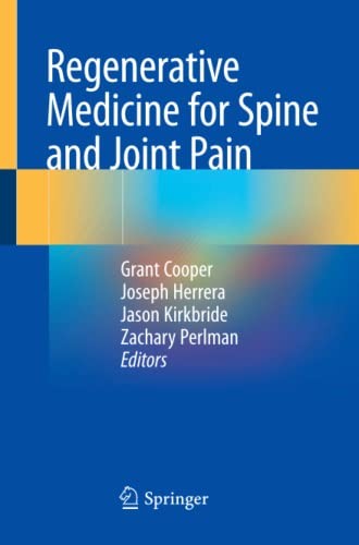 Cover for Regenerative Medicine for Spine and Joint Pain