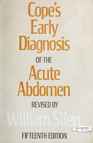 Cover for Cope's Early diagnosis of the acute abdomen