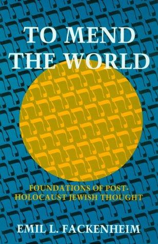 Cover for To mend the world