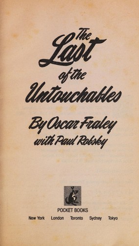 Cover for The Last of the Untouchables