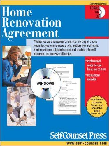 Cover for Home Renovation Agreement