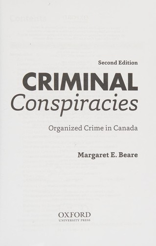 Cover for Criminal Conspiracies