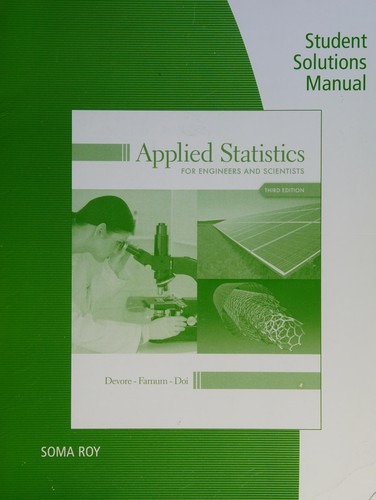 Cover for Applied Statistics for Engineers and Scientists