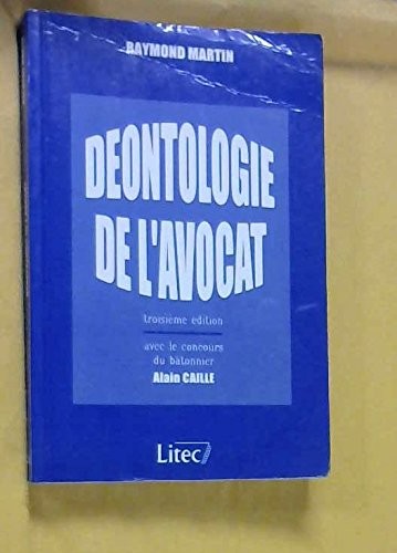 Cover for Déontologie de l'avocat