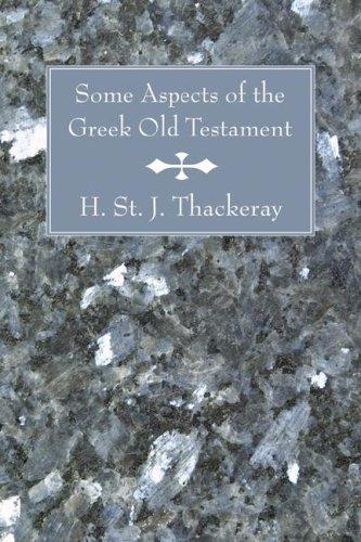 Cover for Some Aspects of the Greek Old Testament