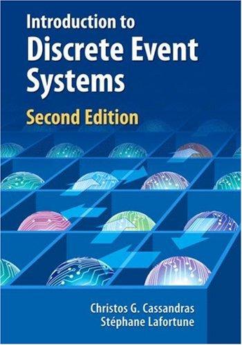 Cover for Introduction to Discrete Event Systems