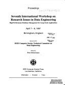 Cover for 1997 7th International Workshop on Research Issues in Data Engineering, Ride '97