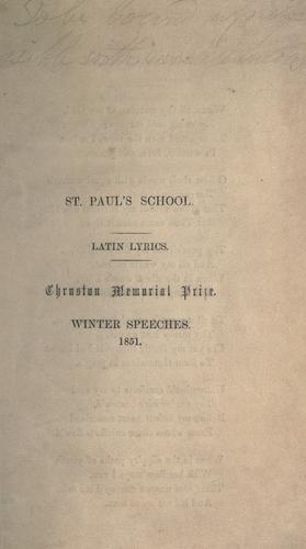 Cover for Addison's hymn.