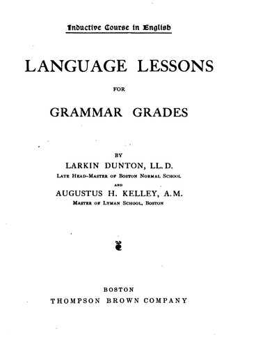 Cover for Inductive course in English