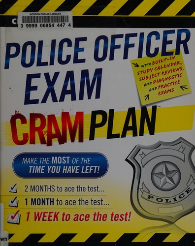 Cover for CliffsNotes police officer cram plan