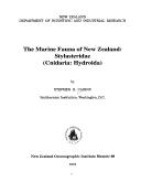Cover for The marine fauna of New Zealand