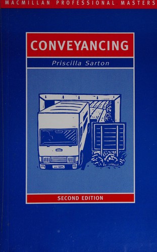 Cover for Conveyancing (Palgrave Professional Masters)