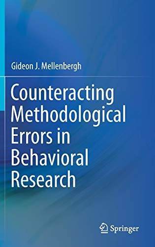 Cover for Counteracting Methodological Errors in Behavioral Research