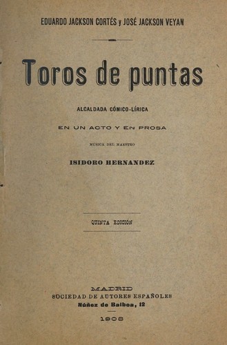 Cover for Toros de puntas