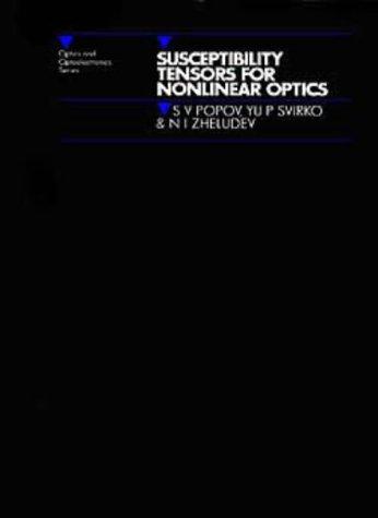 Cover for Susceptibility tensors for nonlinear optics