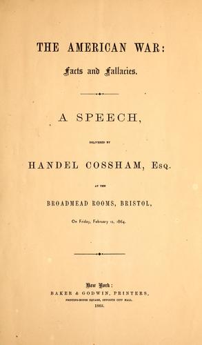 Cover for The American war