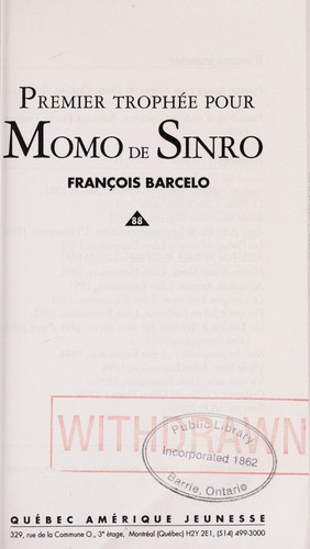 Cover for Premier trophee pour Momo de Sinro