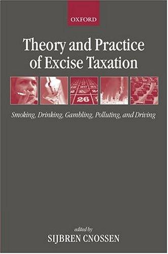 Cover for Theory and Practice of Excise Taxation