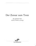 Cover for Der Zensur zum Trotz