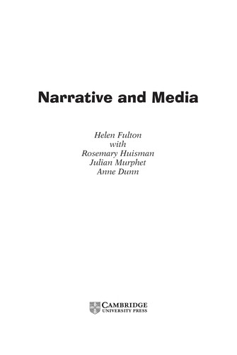 Cover for NARRATIVE AND MEDIA; HELEN FULTON...ET AL.