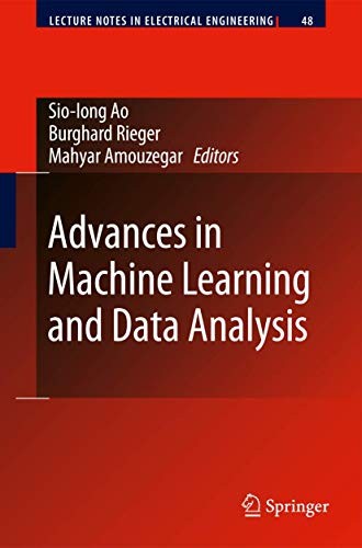 Cover for Advances in Machine Learning and Data Analysis