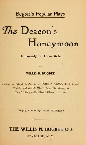 Cover for The deacon's honeymoon