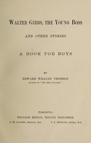 Cover for Walter Gibbs