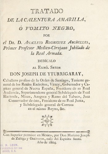 Cover for Tratado de la calentura amarilla, ©đ vomito negro