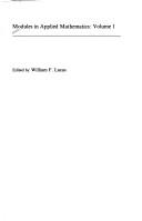 Cover for Differential equation models