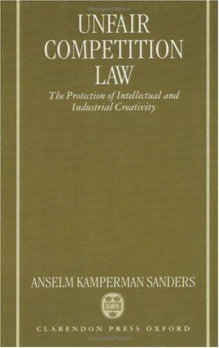 Cover for Unfair competition law