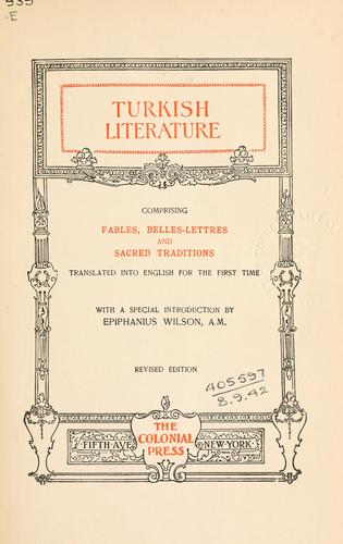 Cover for Turkish literature