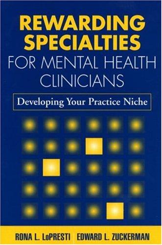 Cover for Rewarding Specialties for Mental Health Clinicians
