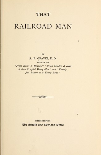 Cover for That railroad man