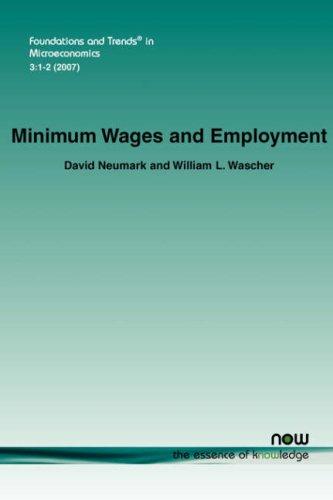 Cover for Minimum Wages and Employment (Foundations and Trends in Microeconomics)