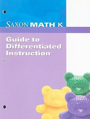 Cover for Saxon Math K Guide to Differentiated Instruction